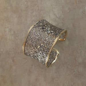 Kendra Scott Silver Filigree Mix Candice Gold Cuff